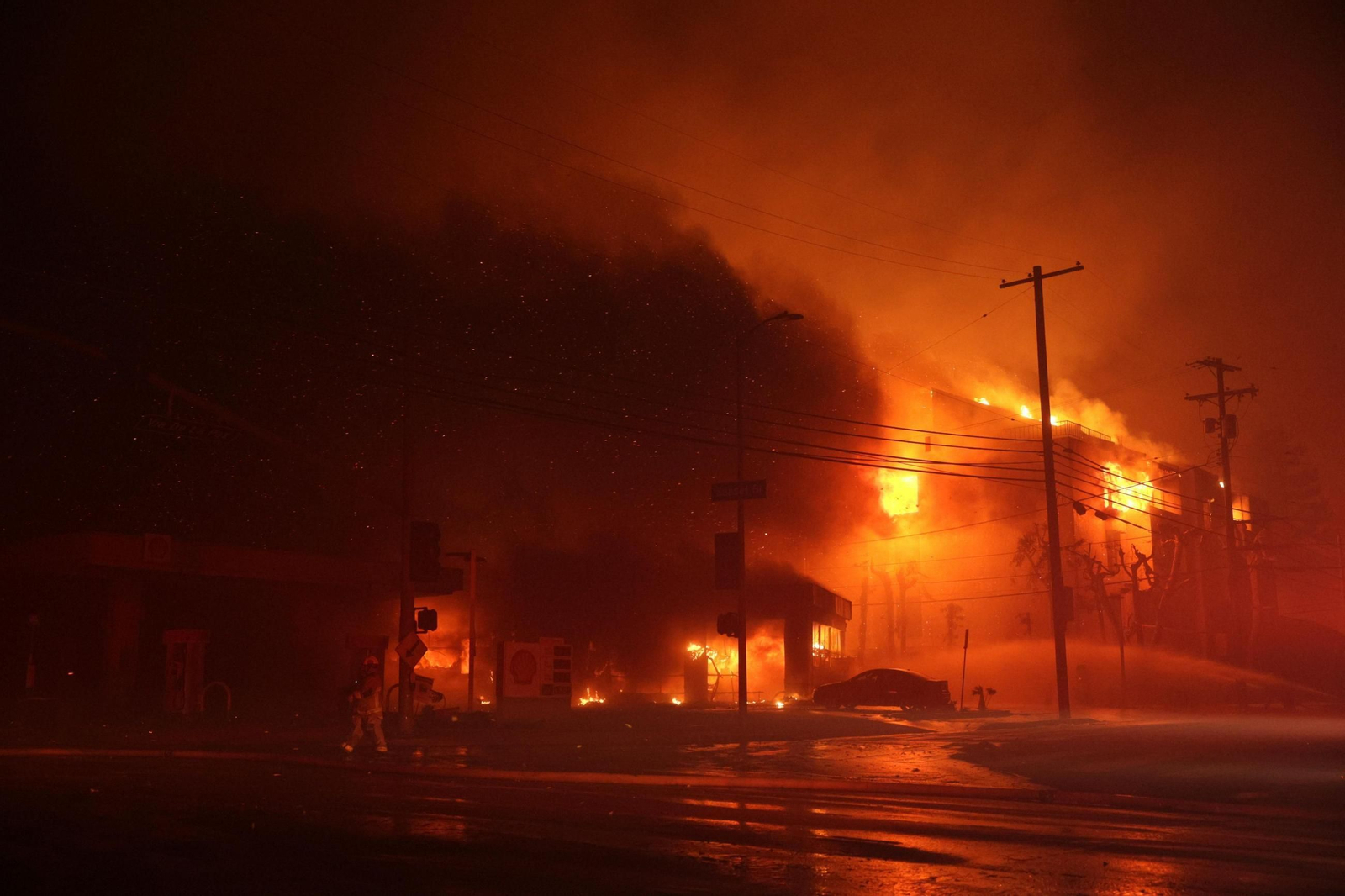 Las impactantes imágenes de los incendios de California