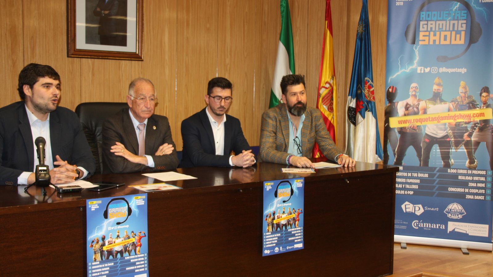 Un momento de la presentación del Roquetas Gaming Show