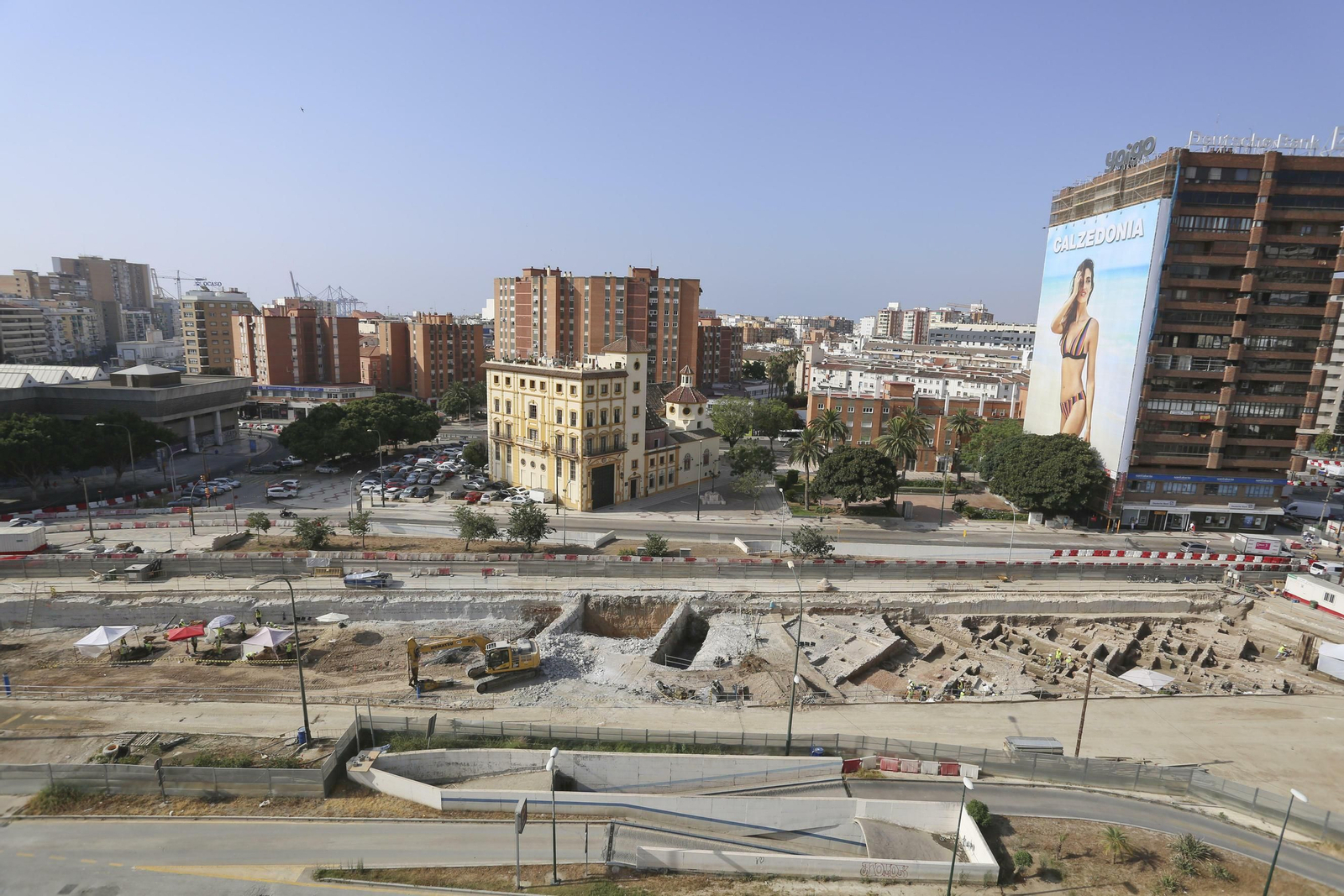Las fotos de los restos arqueológicos en la obra del Metro de Málaga