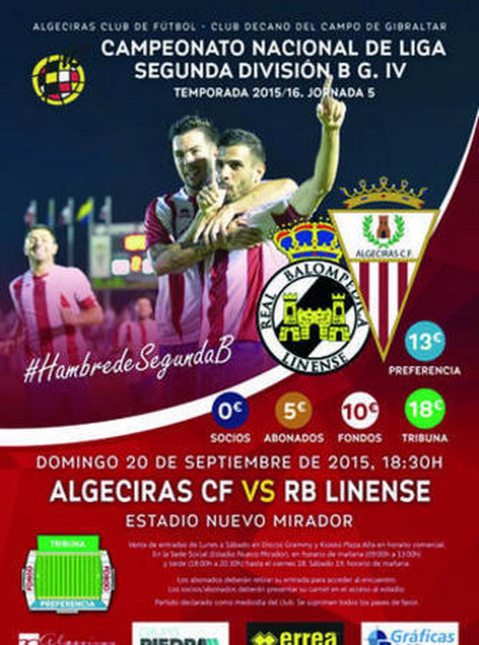 Las entradas para el Cásico, a 18, 13 y 10 euros