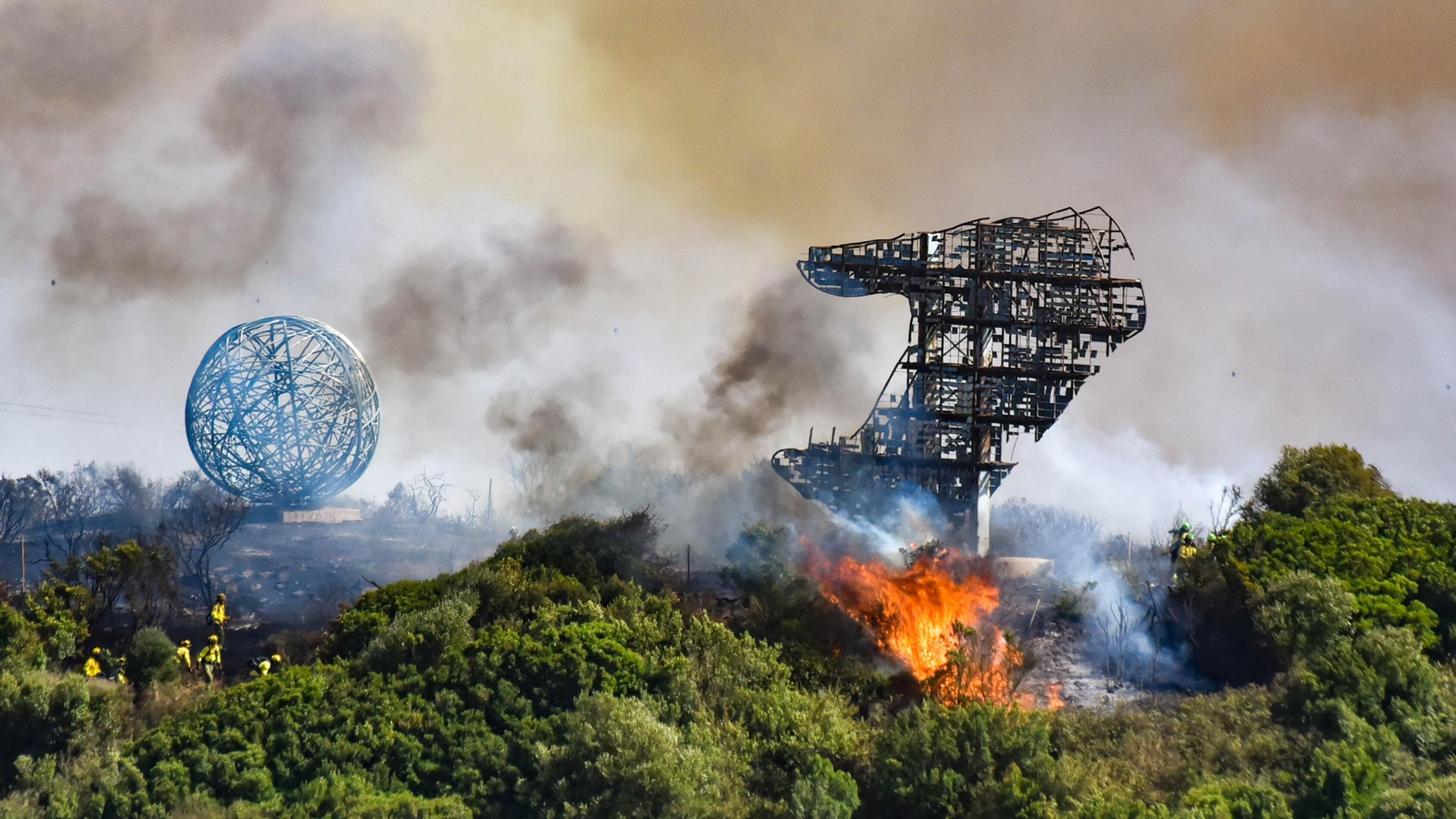 Las fotos del incendio en El Cuartón