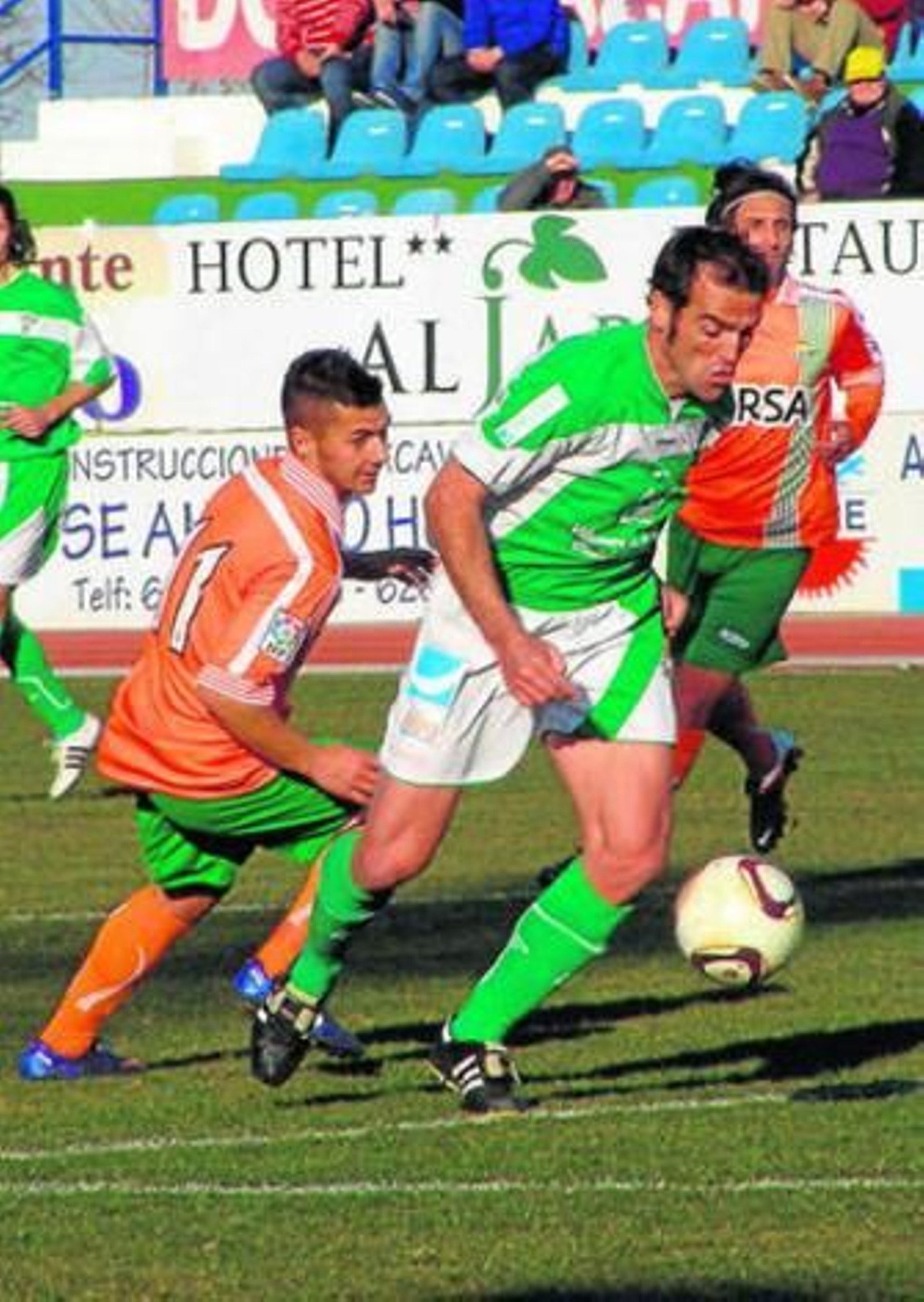 Un momento del Villanovense-Betis B disputado ayer.