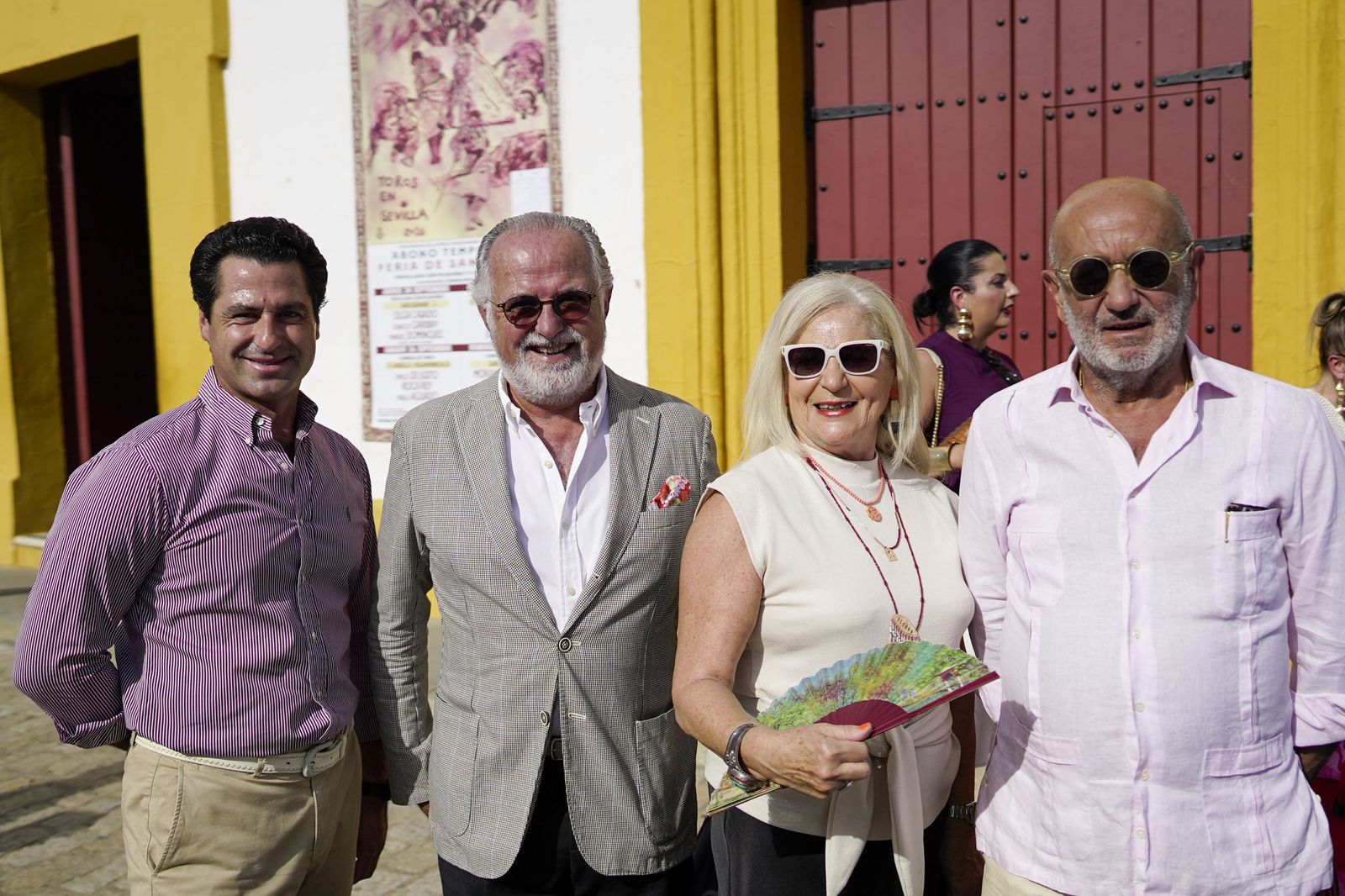 Rafael Morón, Joaquín Morón, Quini Romero y Manuel Marchena