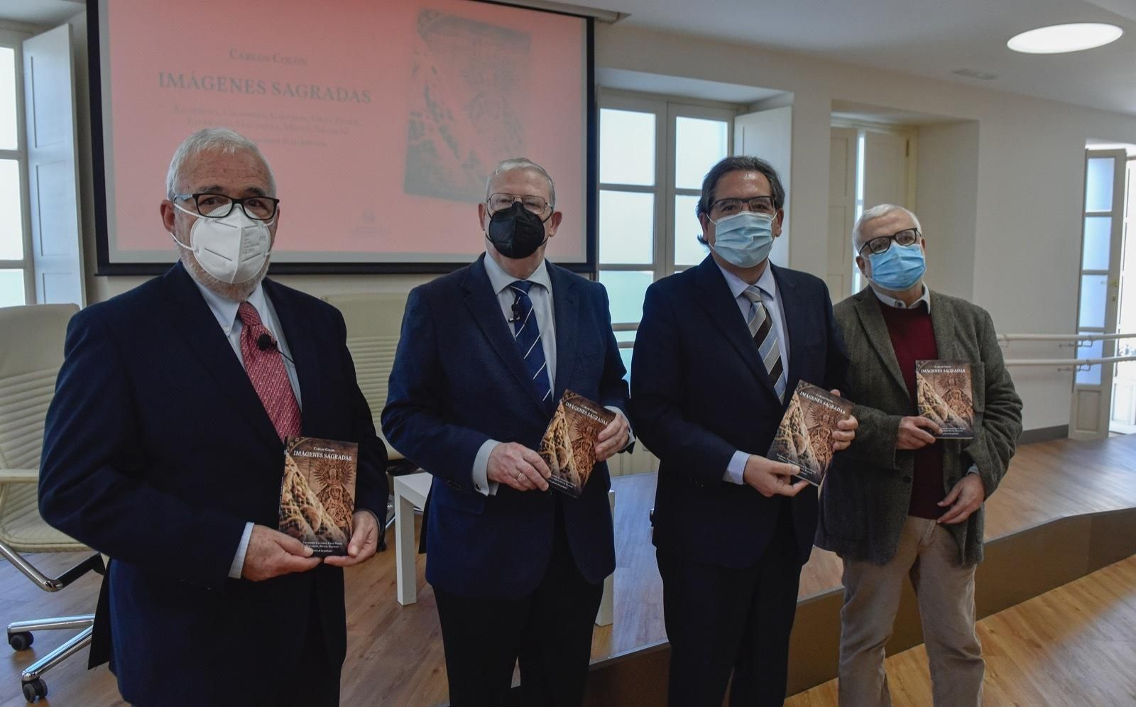 Carlos Colón, Francisco Vélez, Antonio Pulido y Manuel Grosso durante la presentación.