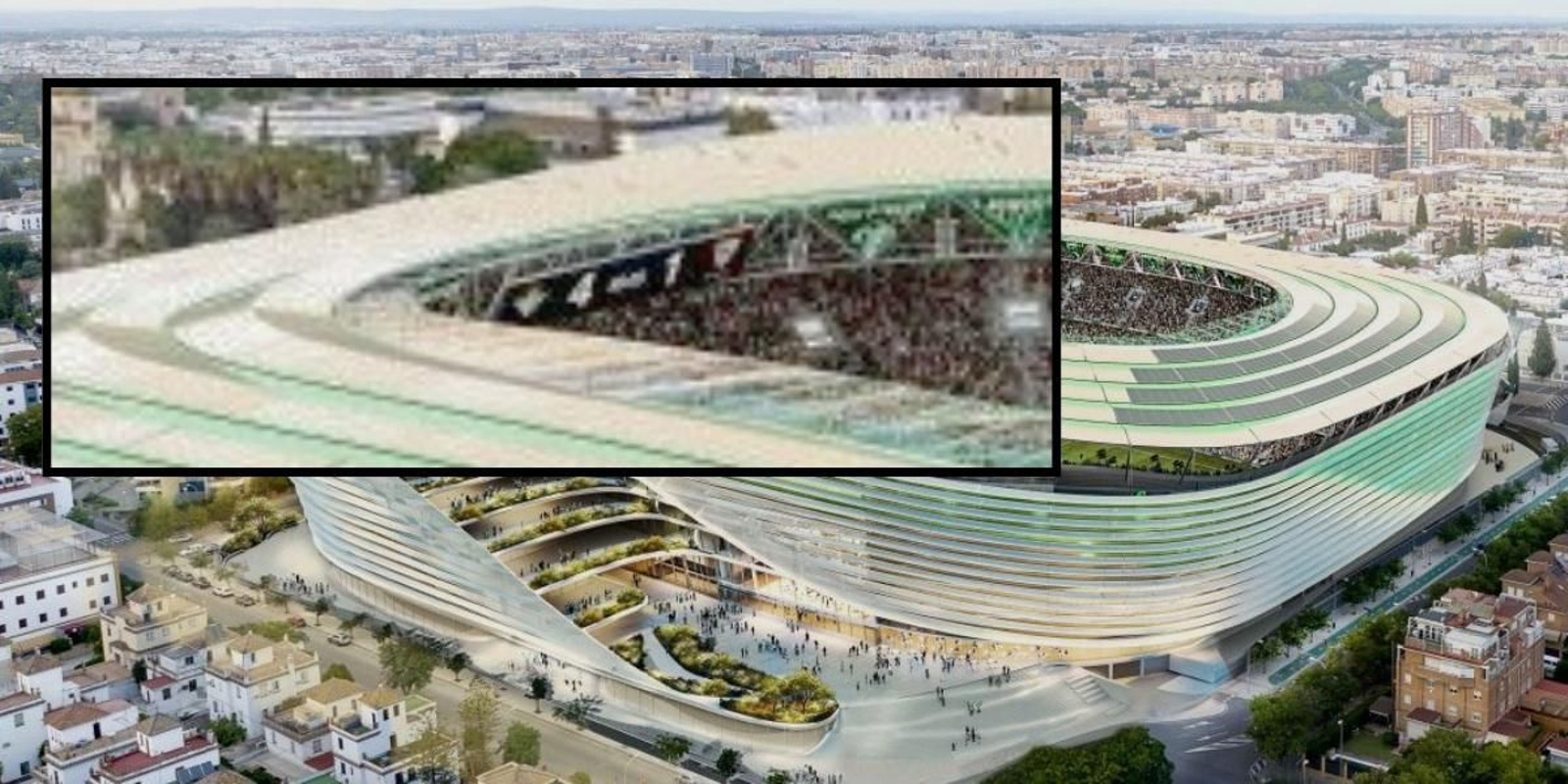 El polémico videomarcador del nuevo estadio Benito Villamarín