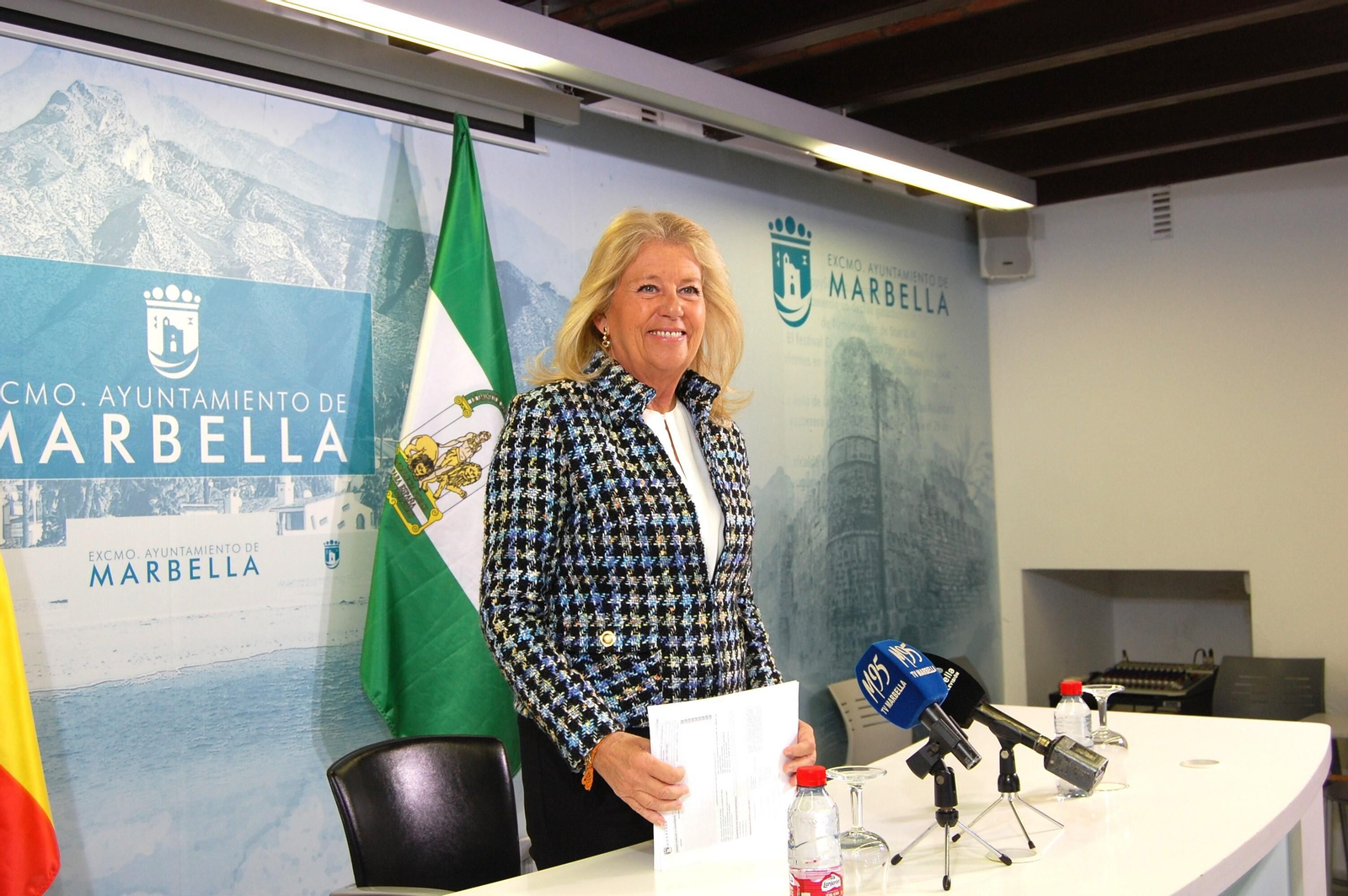 La alcaldesa de Marbella, Ángeles Muñoz. La alcaldesa de Marbella, Ángeles Muñoz.