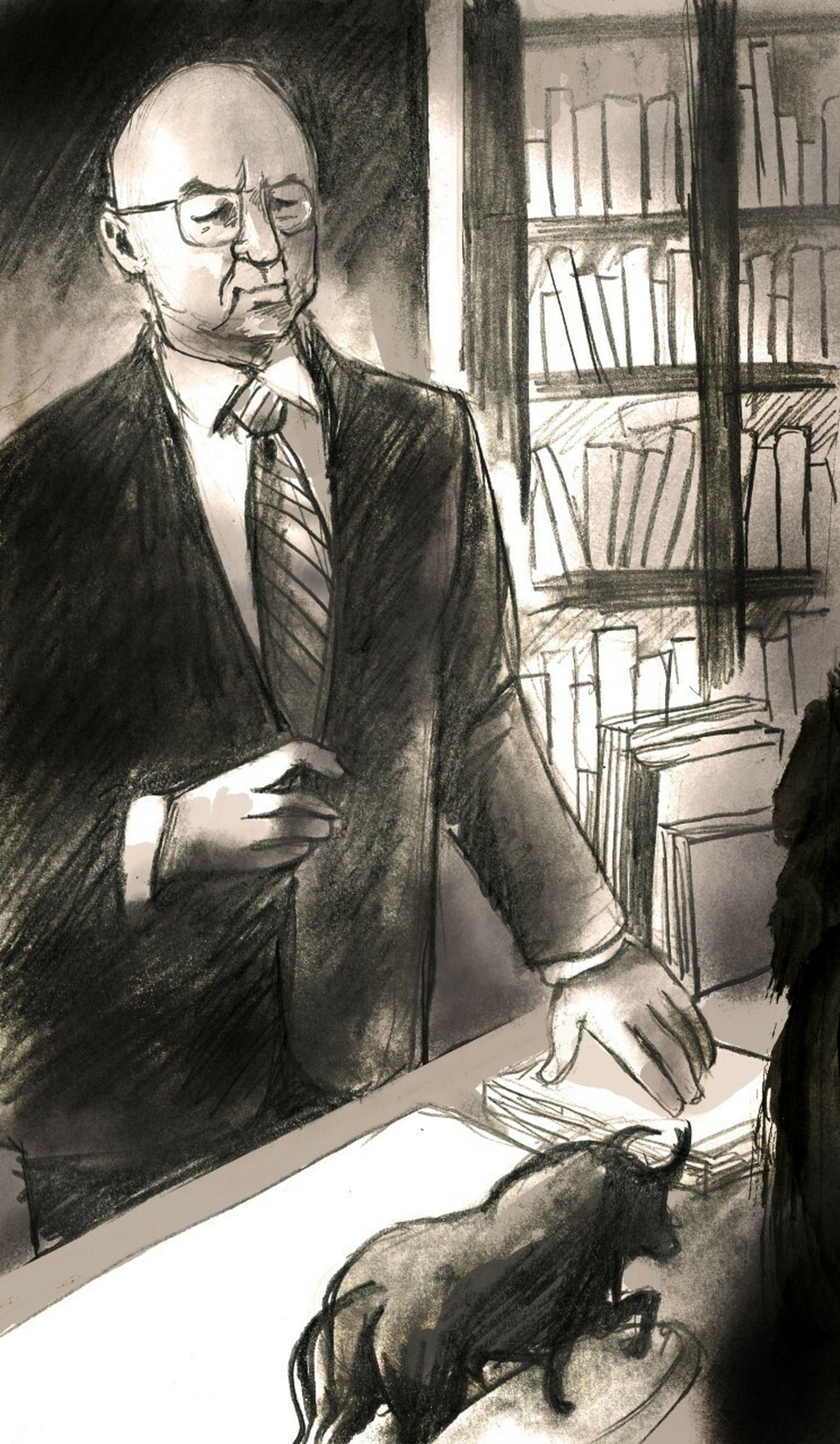 El maestro Clavero en su lugar