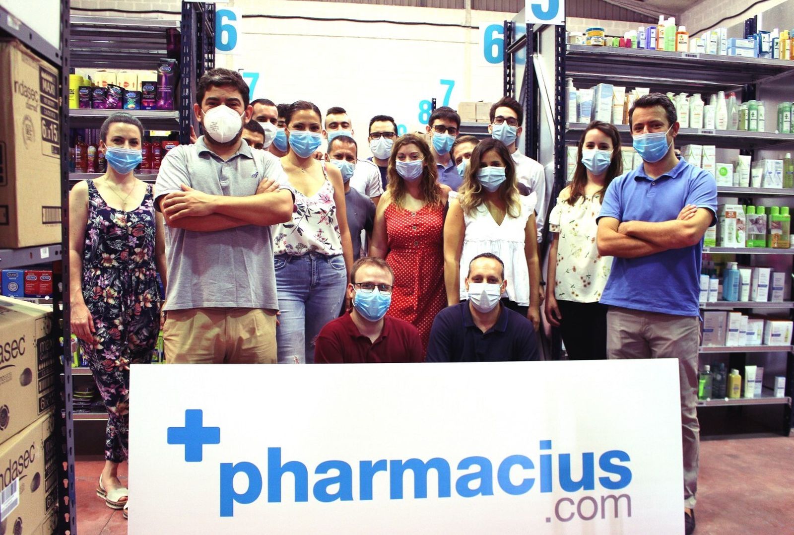 La plantilla de esta empresa, que viene desde Alicante a Málaga.