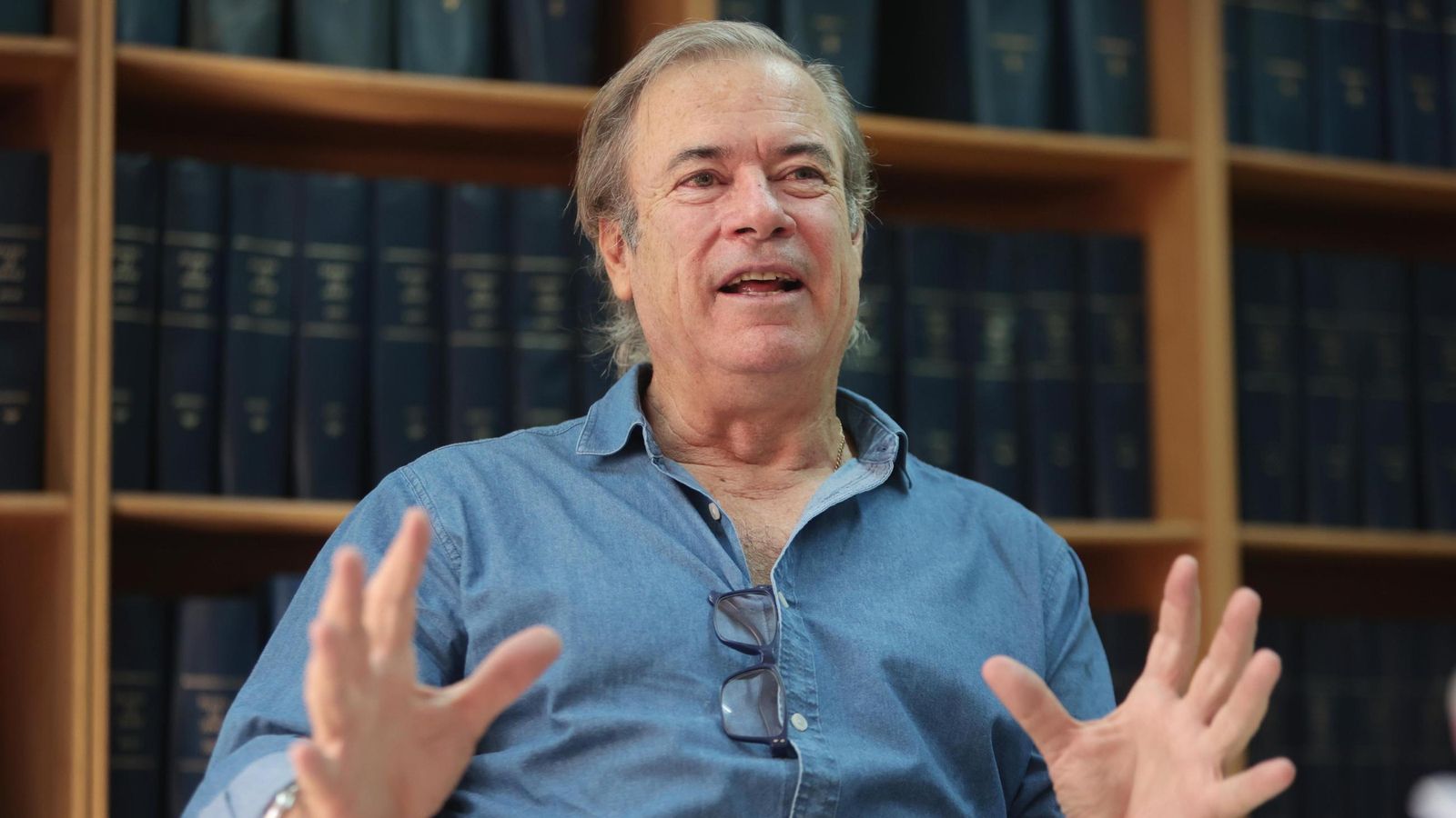 Un momento de la entrevista con Pedro Domecq.