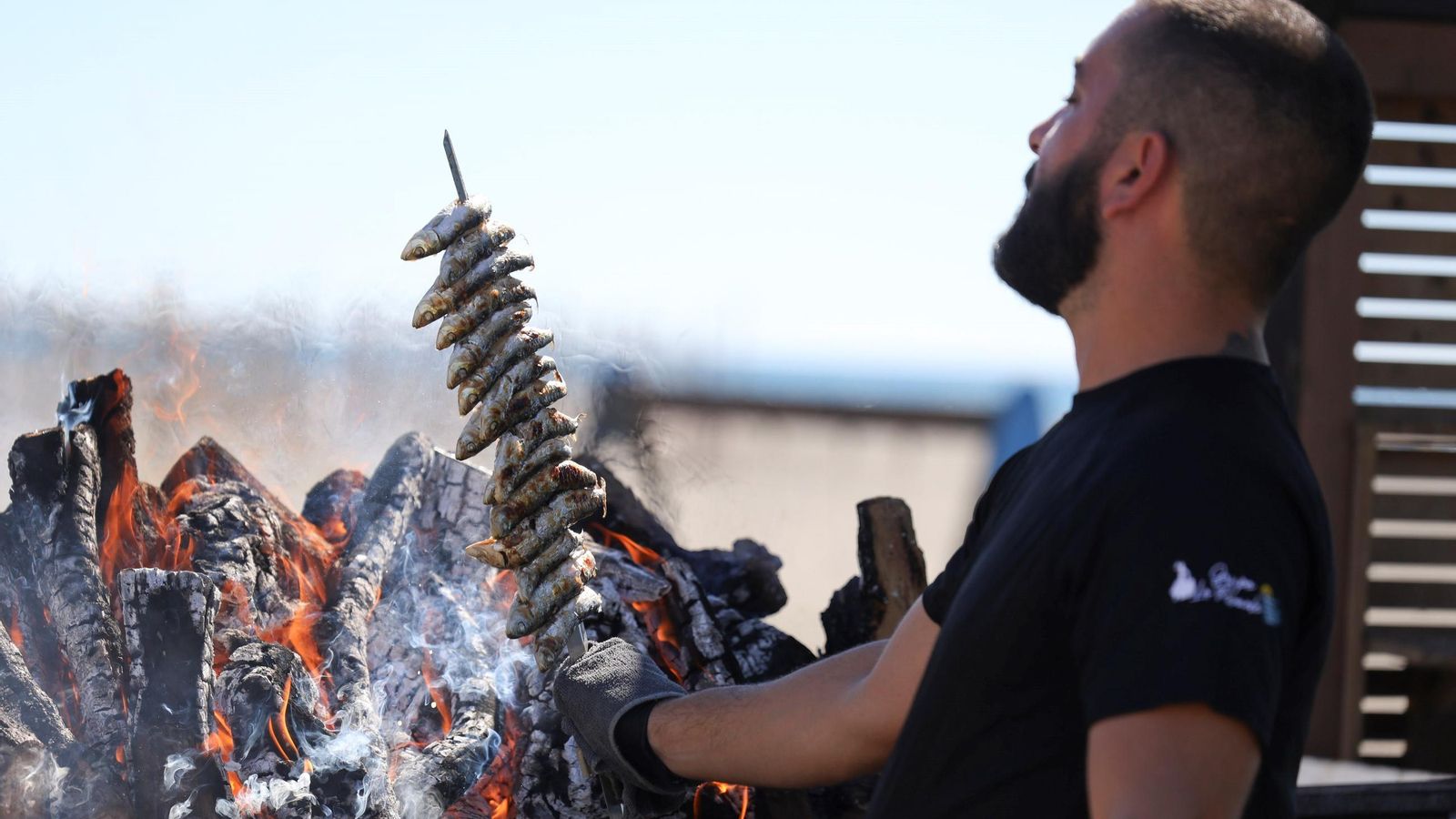 Espetos de un chiringuito en Pedregalejo