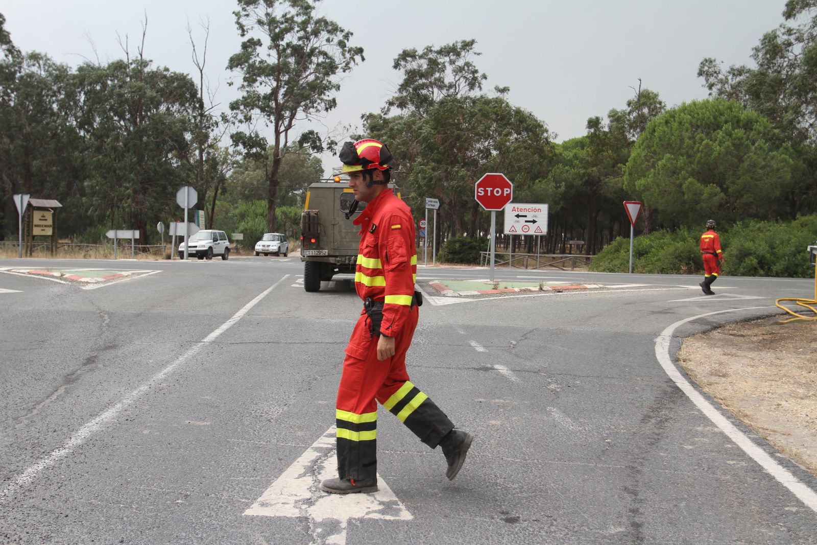 Las imágenes del incendio en Moguer y Mazagón