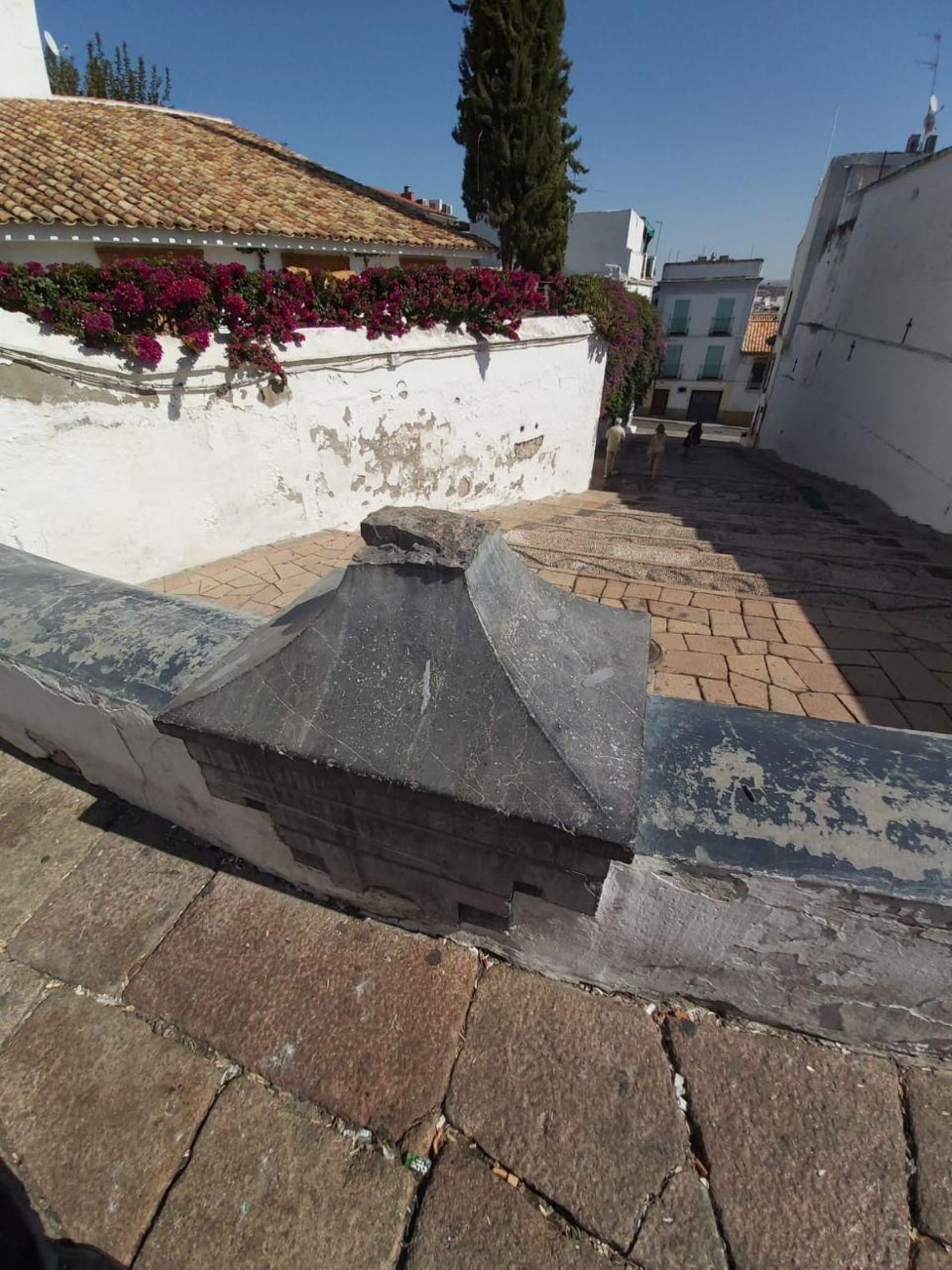 Parte de los destrozos