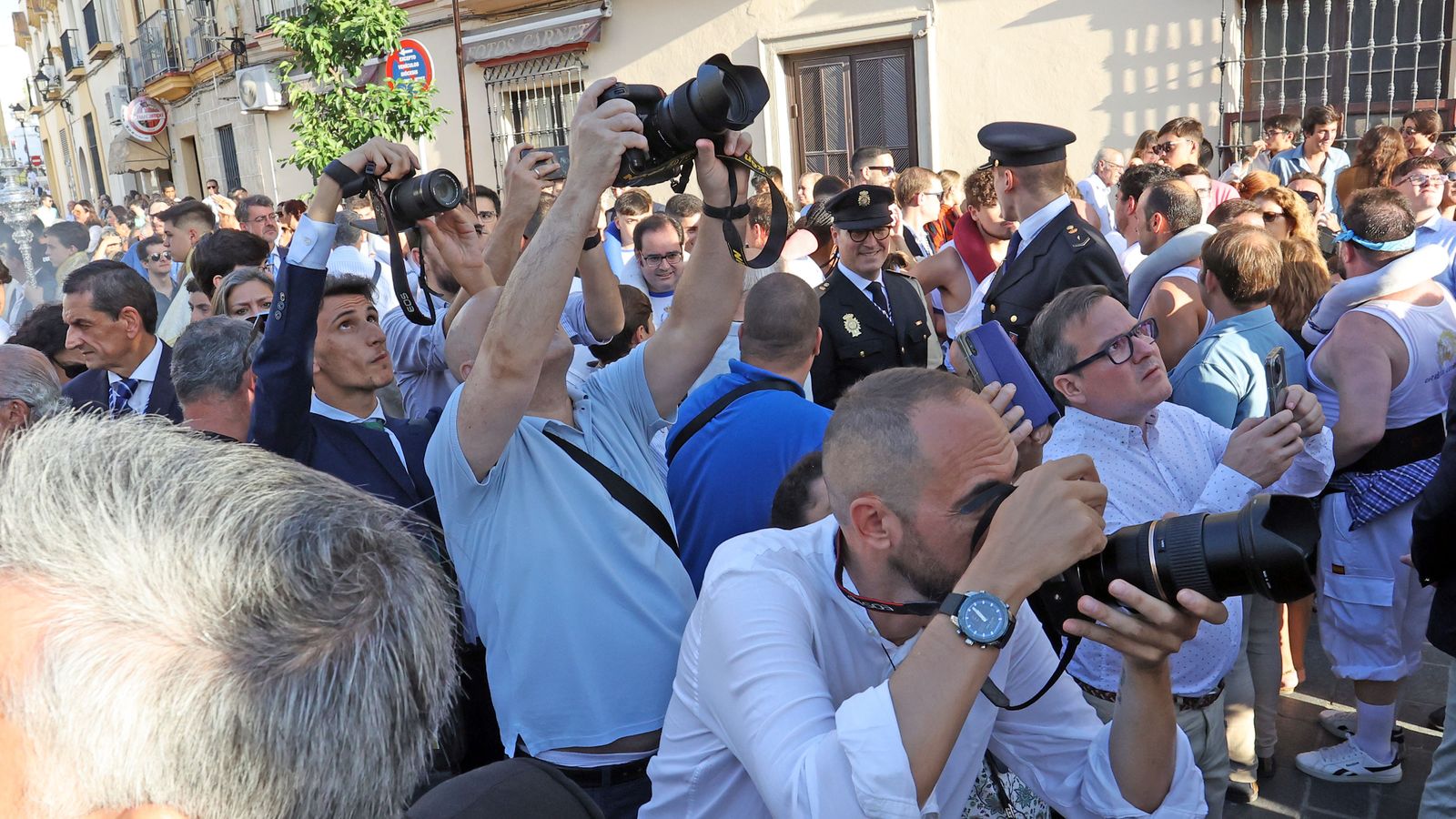 Procesión de regreso de la Virgen de la Estrella Coronada en Jerez