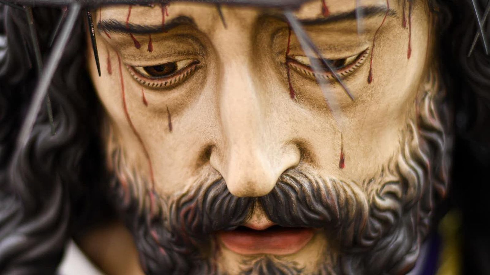 Primer plano del Santísimo Cristo de la Redención