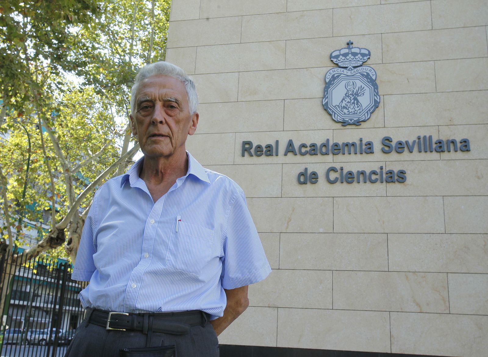 José Luis de Justo, en la sede de la Academia de Ciencias