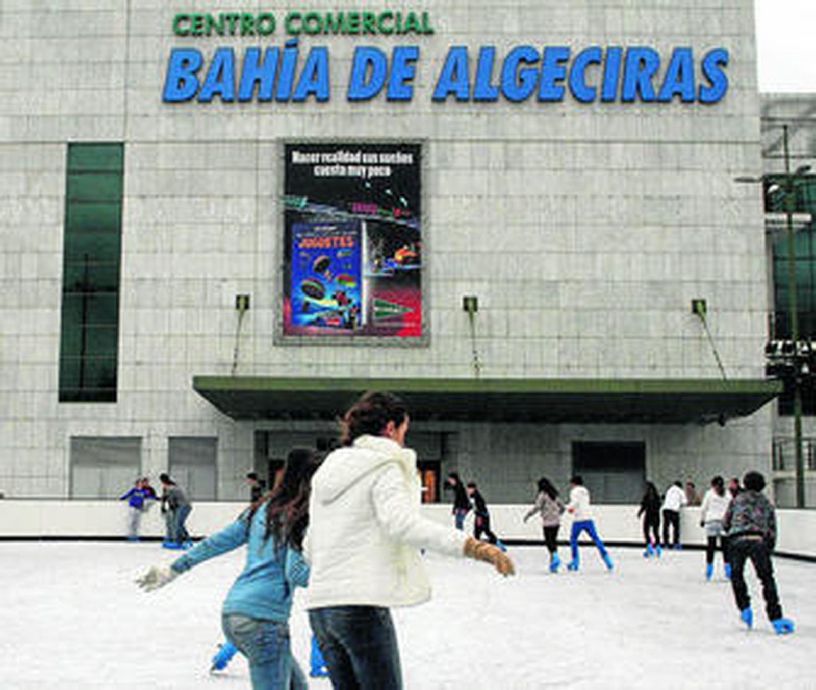 Patinaje sobre hielo en el Bahía de Algeciras