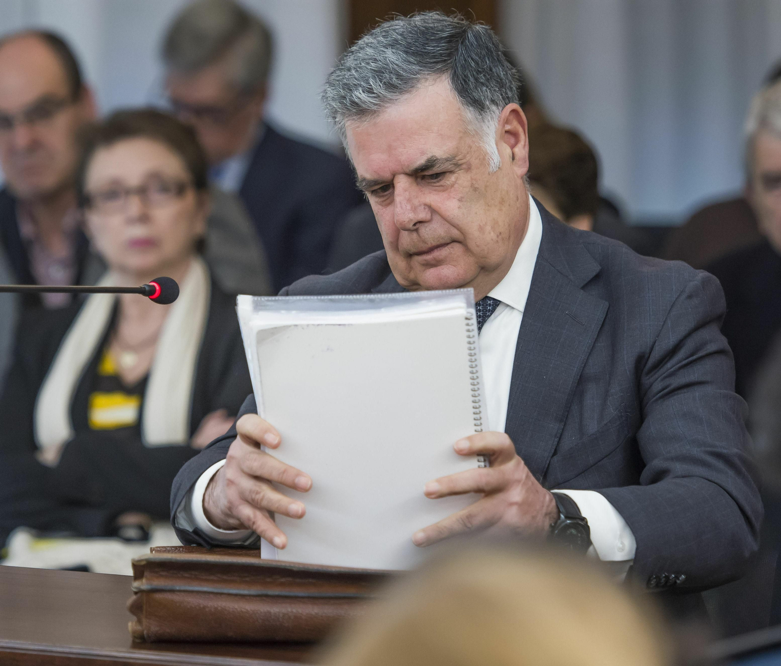 El ex consejero de Empleo José Antonio Viera, en su declaración en el juicio.