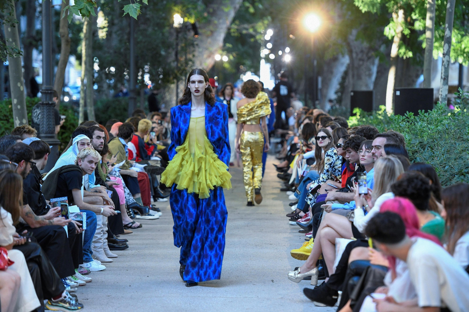 El desfile de Palomo Spain en el Paseo del Prado, en fotografías