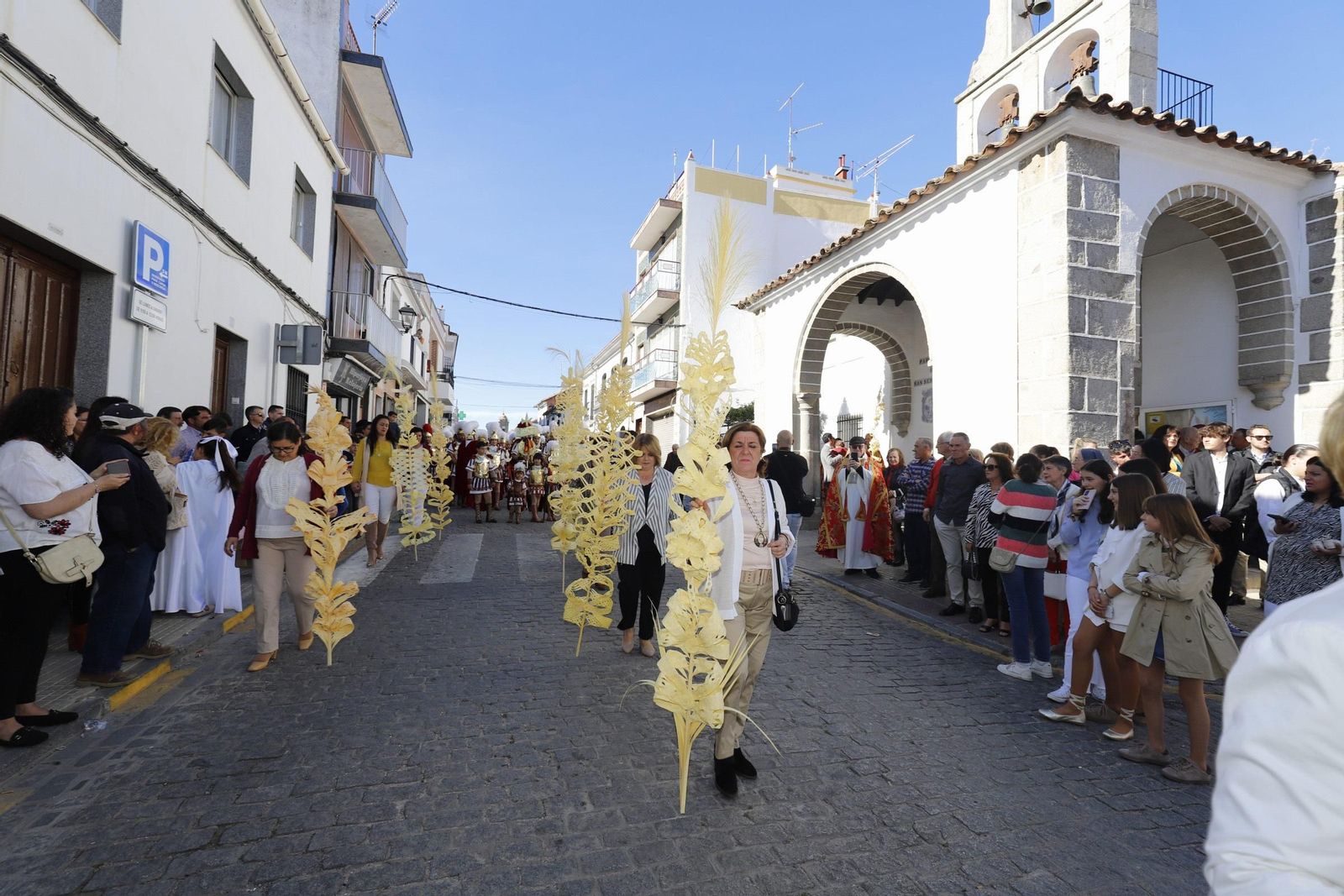 La procesión de la Borriquita en Villanueva de Córdoba, en imágenes
