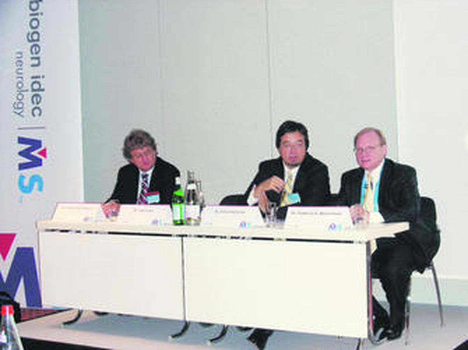 Los doctores Peter Hartung, Alfred Sandrock y Frederick E. Munchauer.