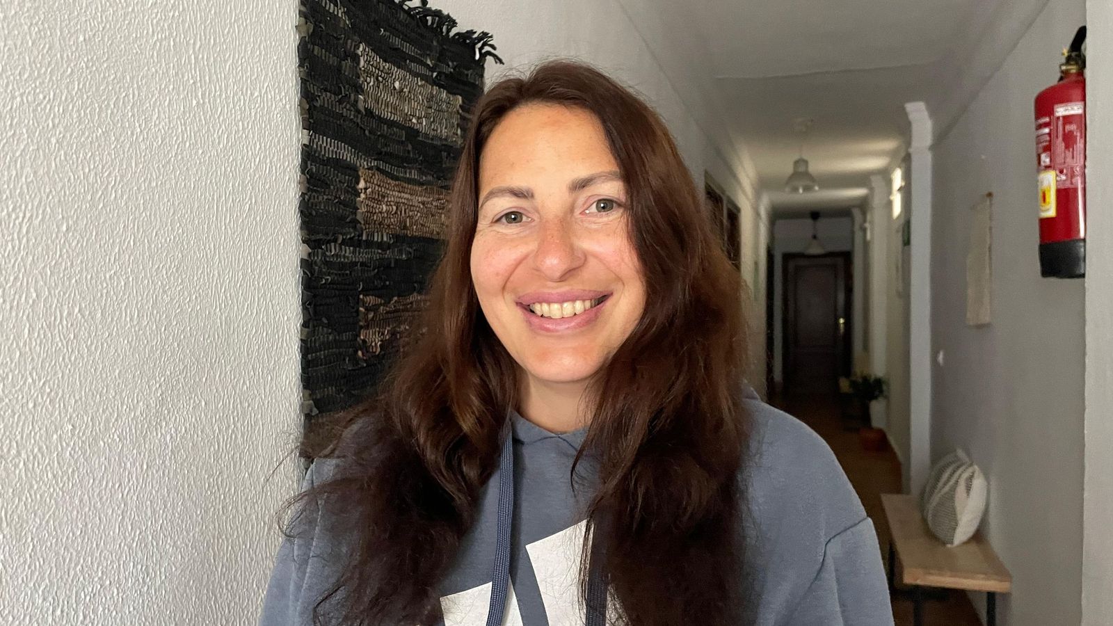 Villy Stambuleiro, vecina desalojada de la Estación de Jimera de Líbar