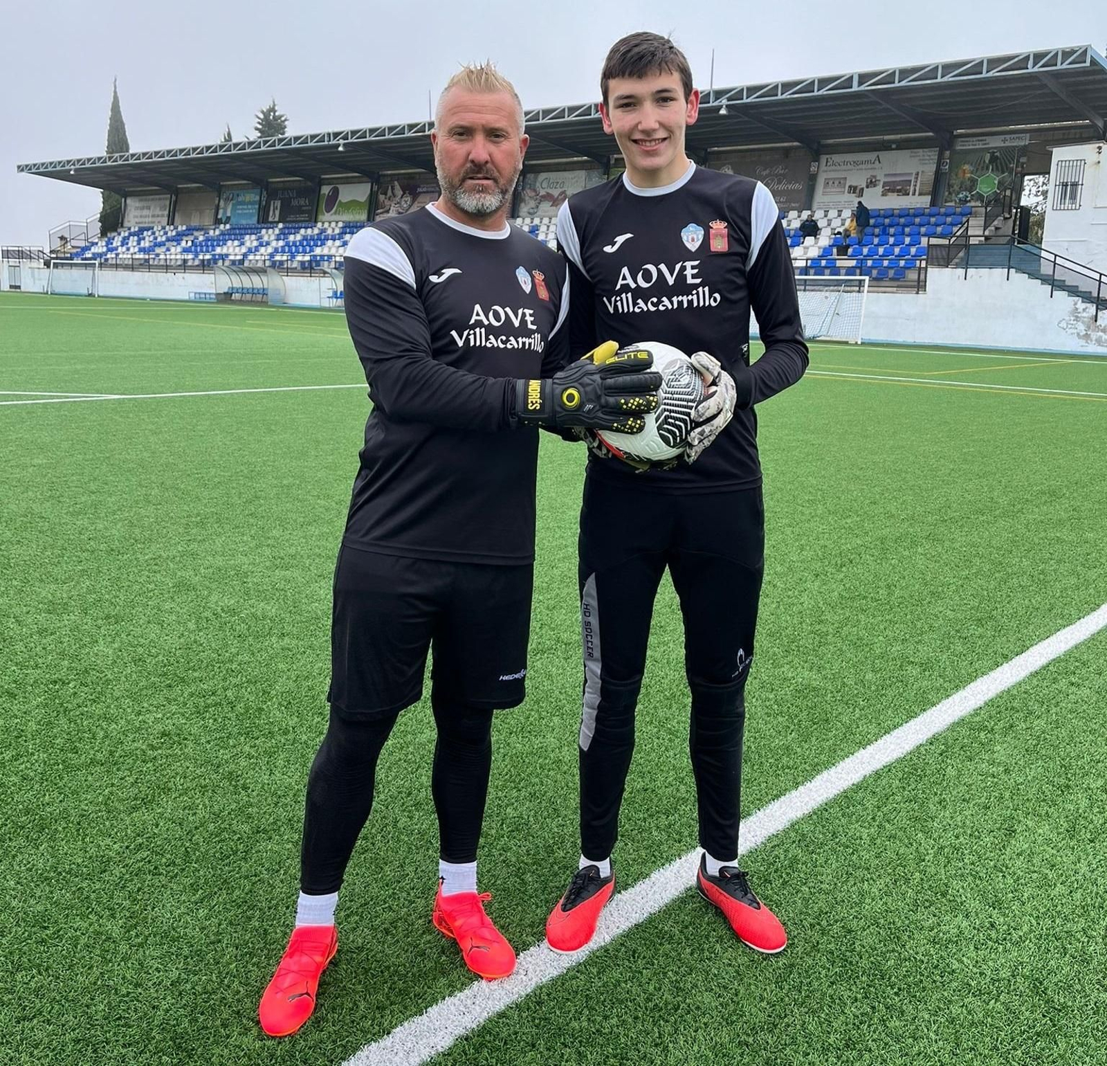 Valero y Abraham, en el Veracruz en un entrenamiento de esta semana.