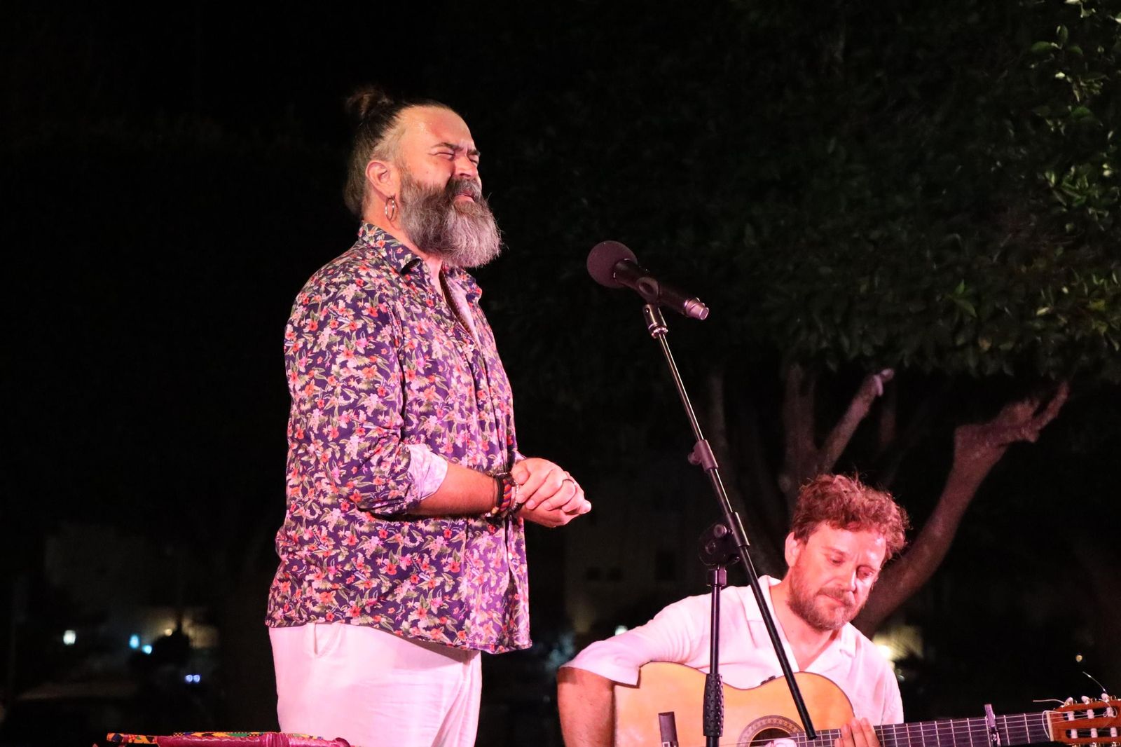 José Luis Jaén durante su concierto.