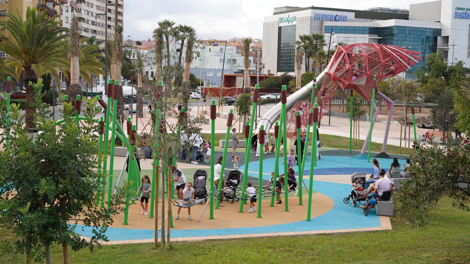 Una imagen de la original zona de juegos.