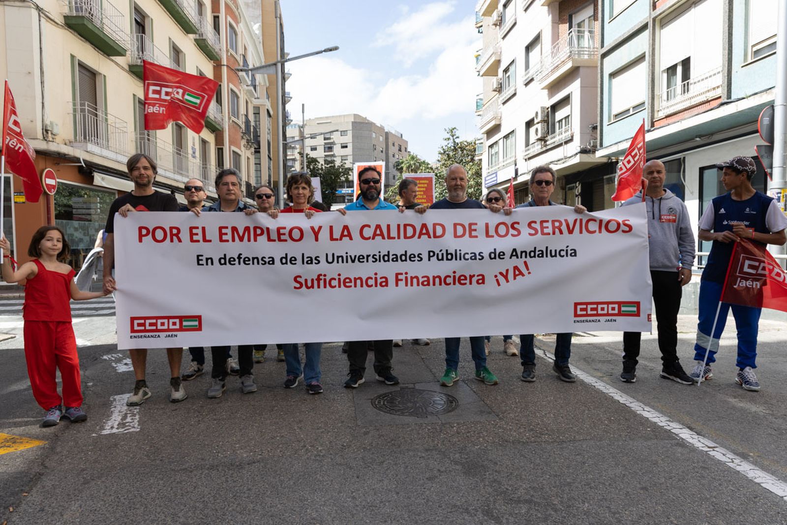 Manifestación convocada por el 1º de Mayo