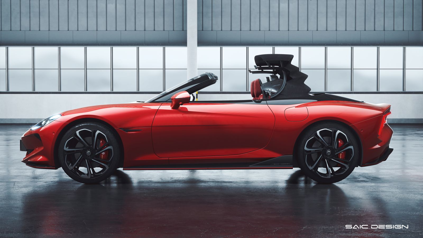 Para ser relativamente ligero, la capota de este roadster será de lona y se podrá alojar por detrás de los dos asientos.