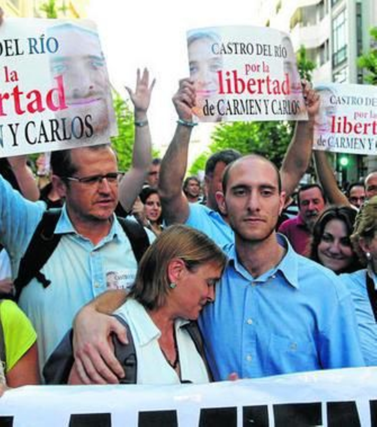 Una de las manifestaciones en apoyo a los condenados del 15-M por participar en un piquete en la huelga de 2012.