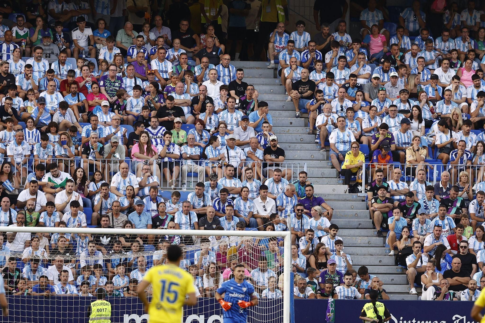 Búscate en las gradas de La Rosaleda durante el Málaga CF-Cádiz