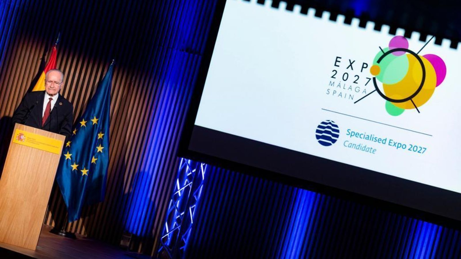 La presentación realizada por Francisco de la Torre este martes.