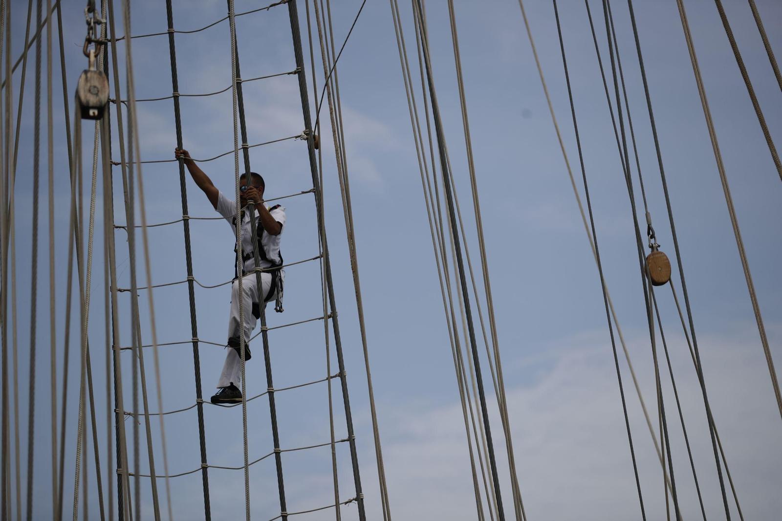 Armada: Las imágenes del 'Elcano' a su llegada a Balboa (Panamá)