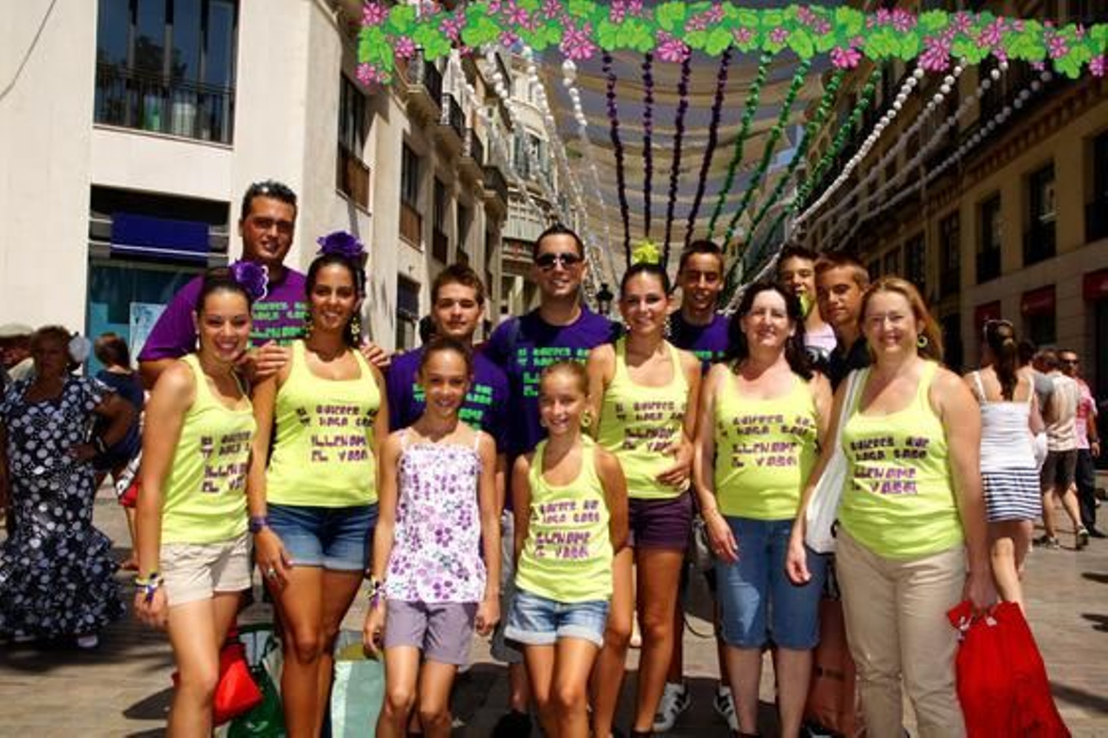 De verde y morado esta familia recuerda a los colores de la bandera de Málaga

Foto: Punto Press