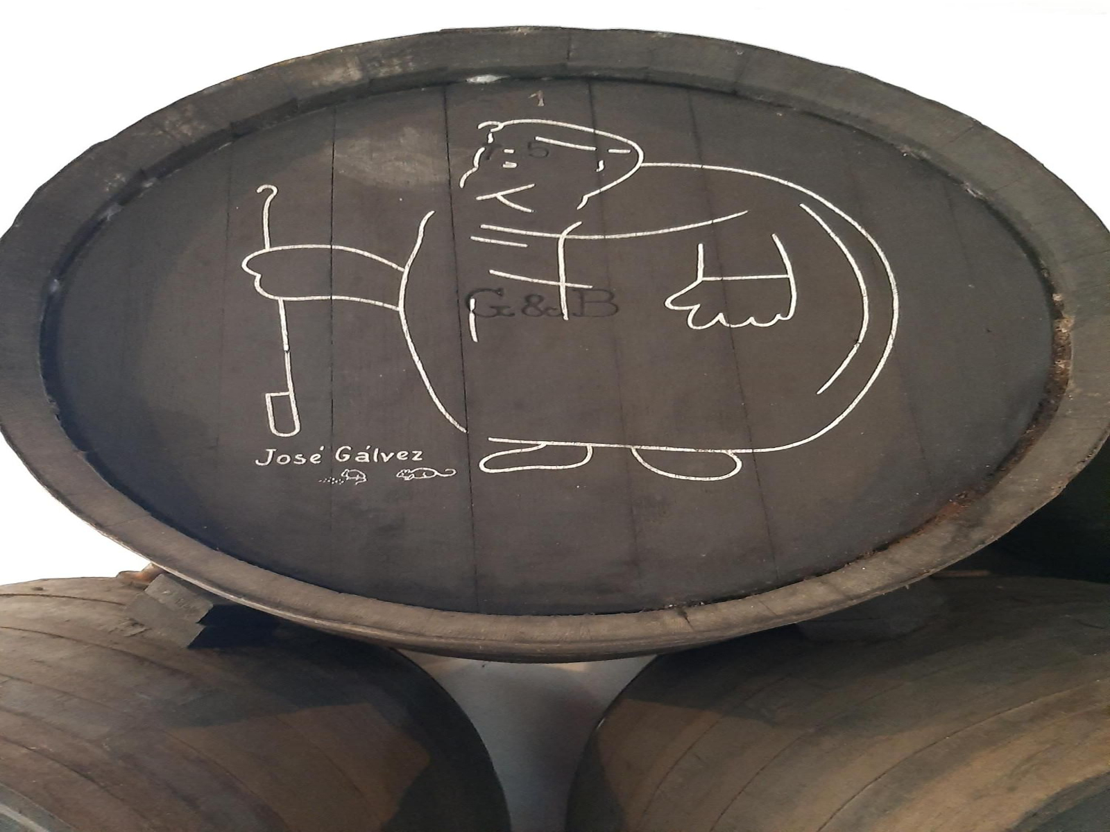 Caricatura del capataz de González Byass José Gálvez.