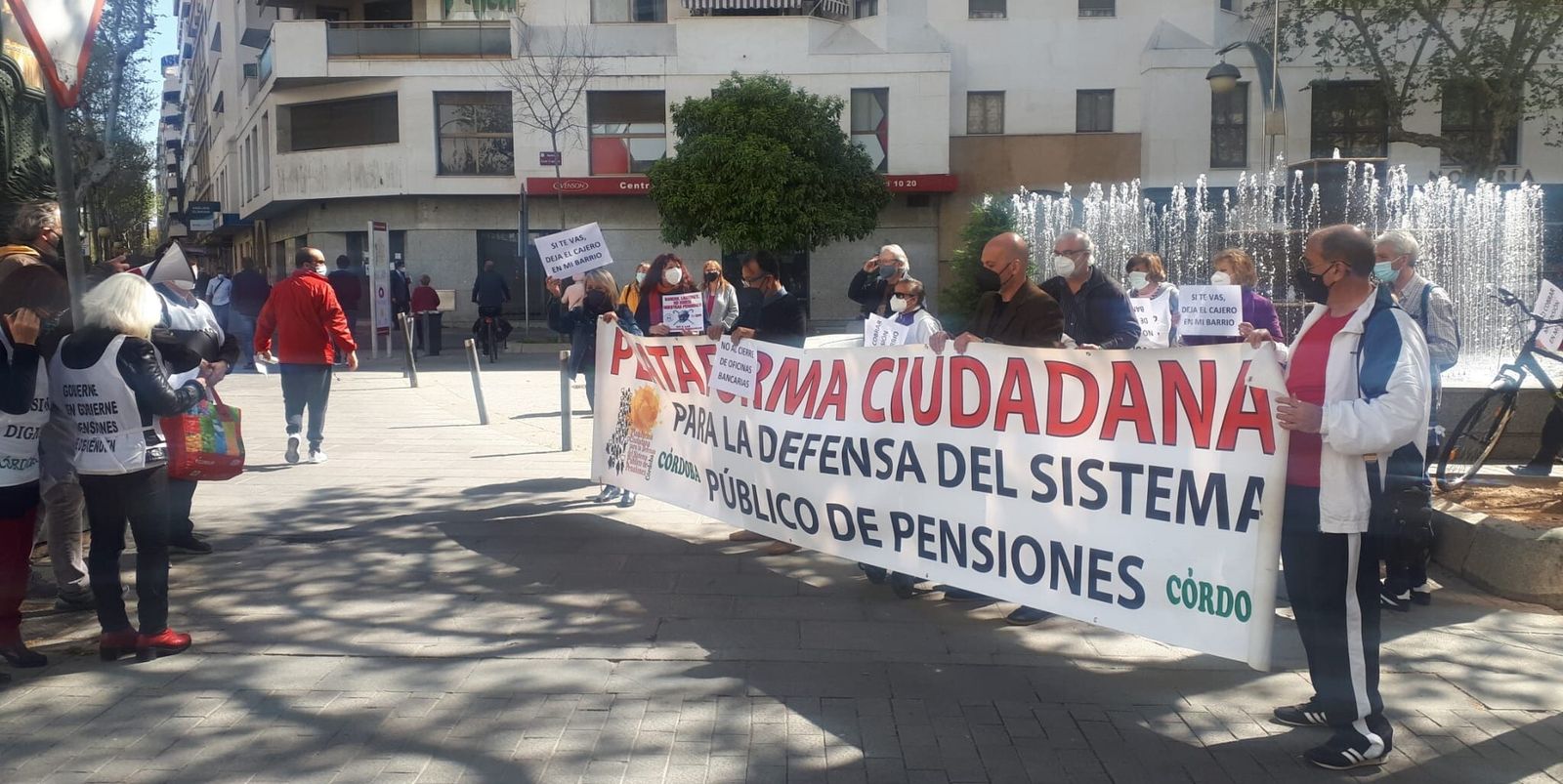 Concentración de la Plataforma para la defensa de las pensiones.