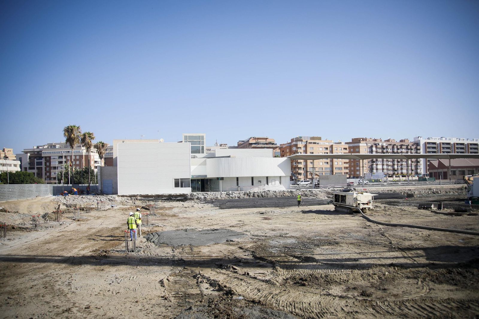 Imágenes del desmantelamiento de la estación intermodal