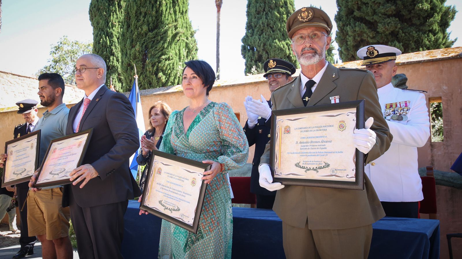 Emotivo acto por el Día de la Policía Nacional celebrado en Jerez