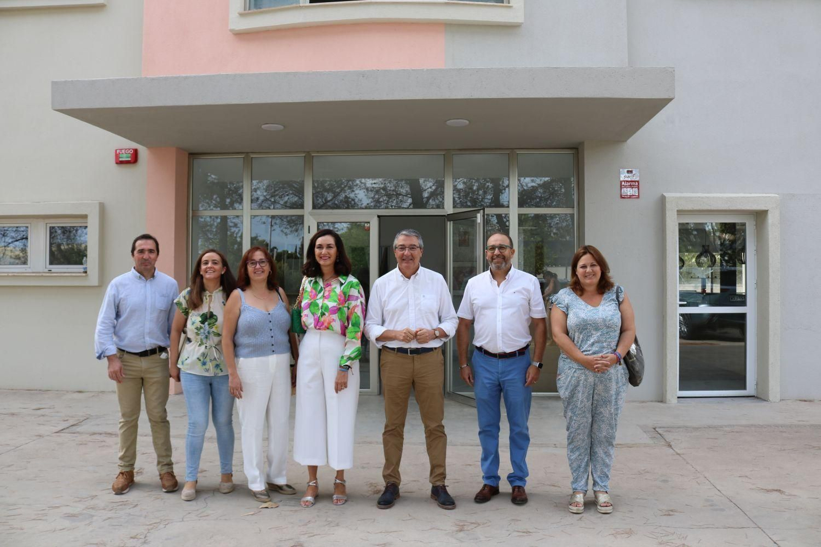 Visita del presidente de la Diputación a las instalaciones de Asprodisis. Visita del presidente de la Diputación a las instalaciones de Asprodisis.
