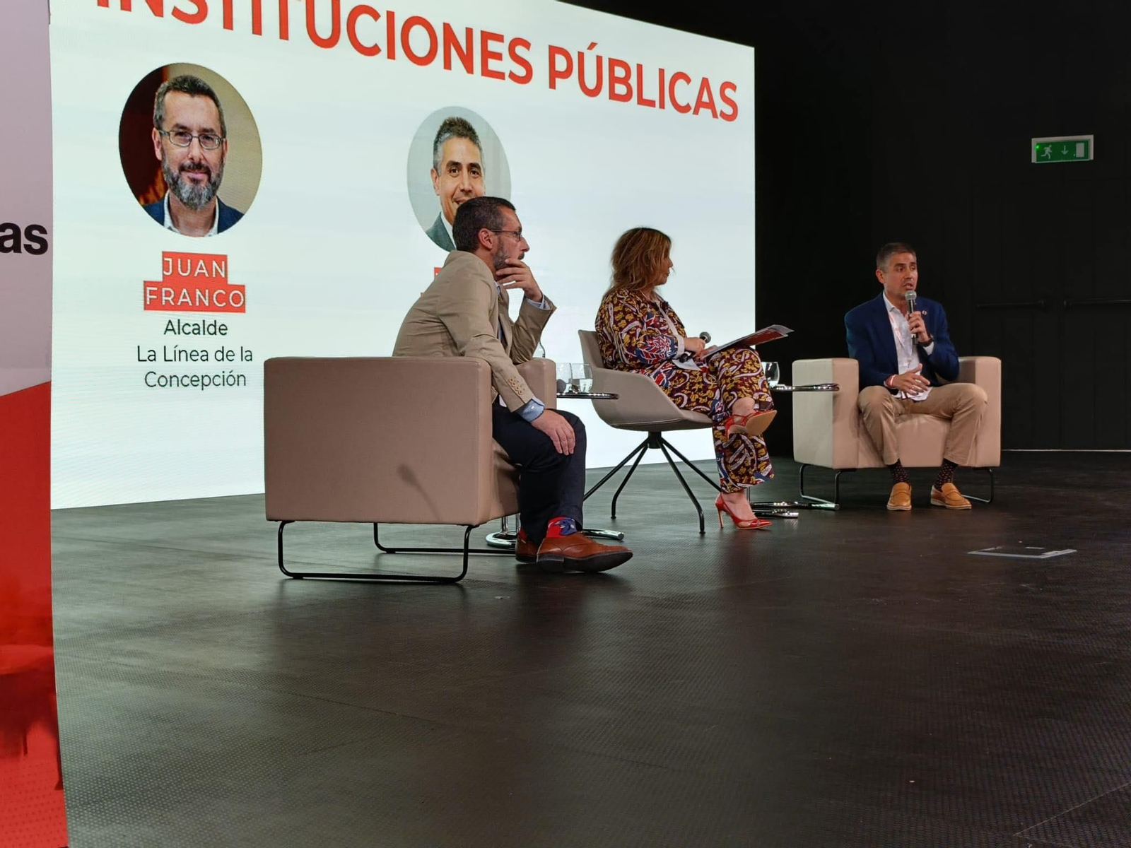 La conferencia de Juan Franco y Jesús Jiménez Gallo.