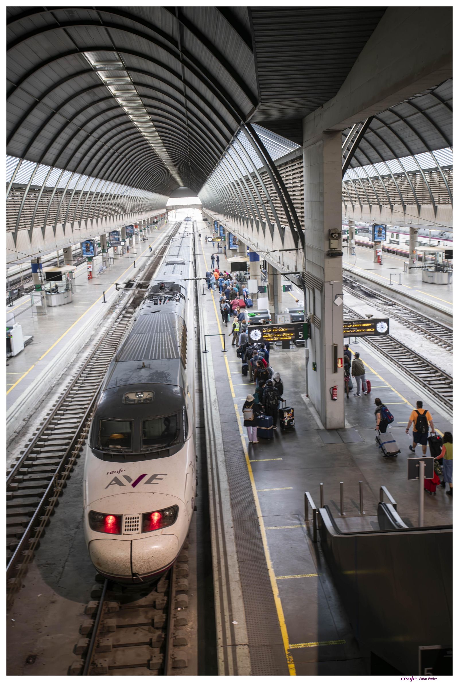La estación de trenes de Santa Justa
