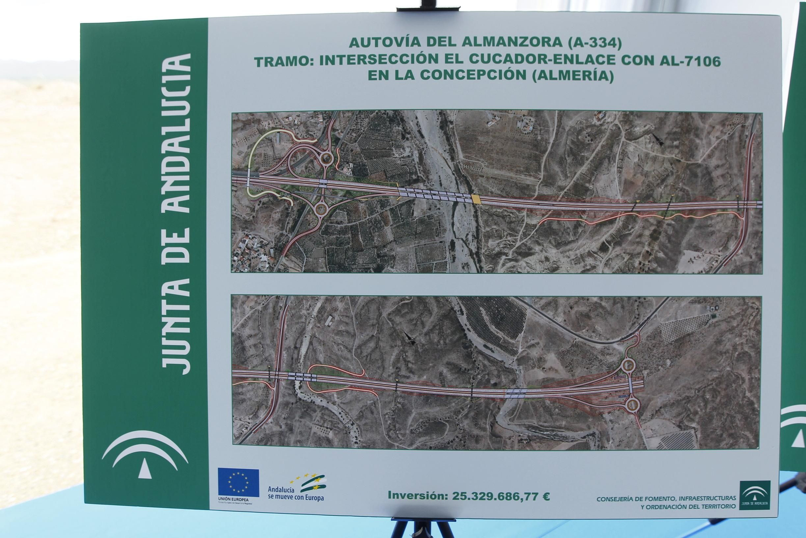 Fotogalería colocación primera piedra cuarto tramo Autovía del Almanzora