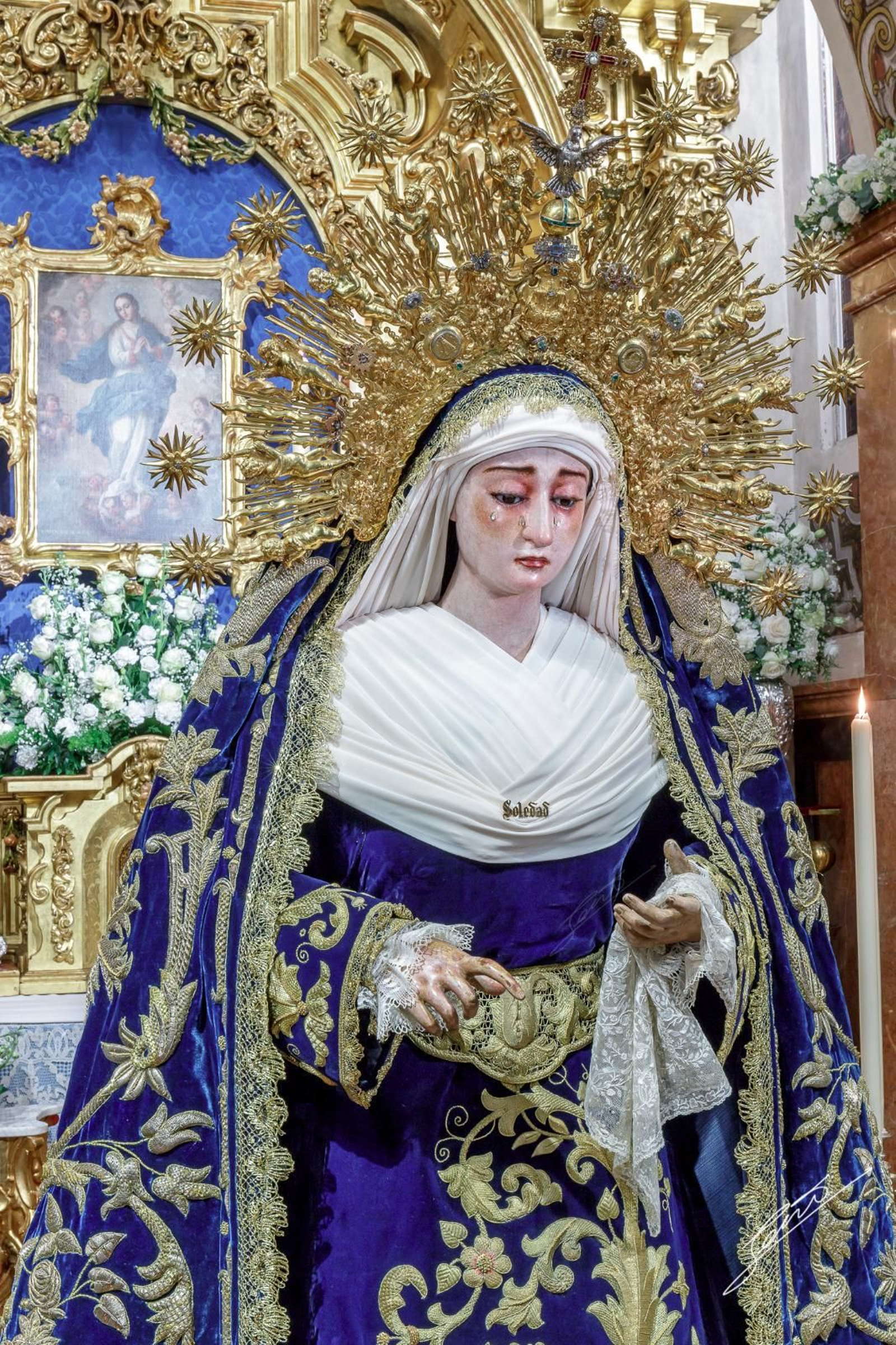 La Soledad de San Lorenzo, en besamano extraordinario.