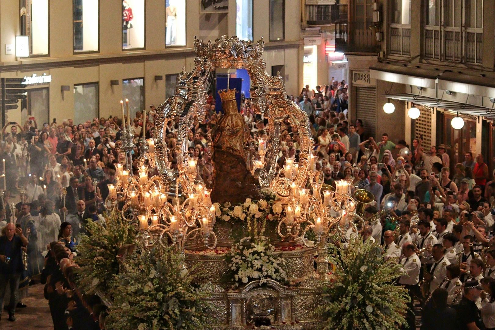 La procesión de la Virgen de la Victoria.