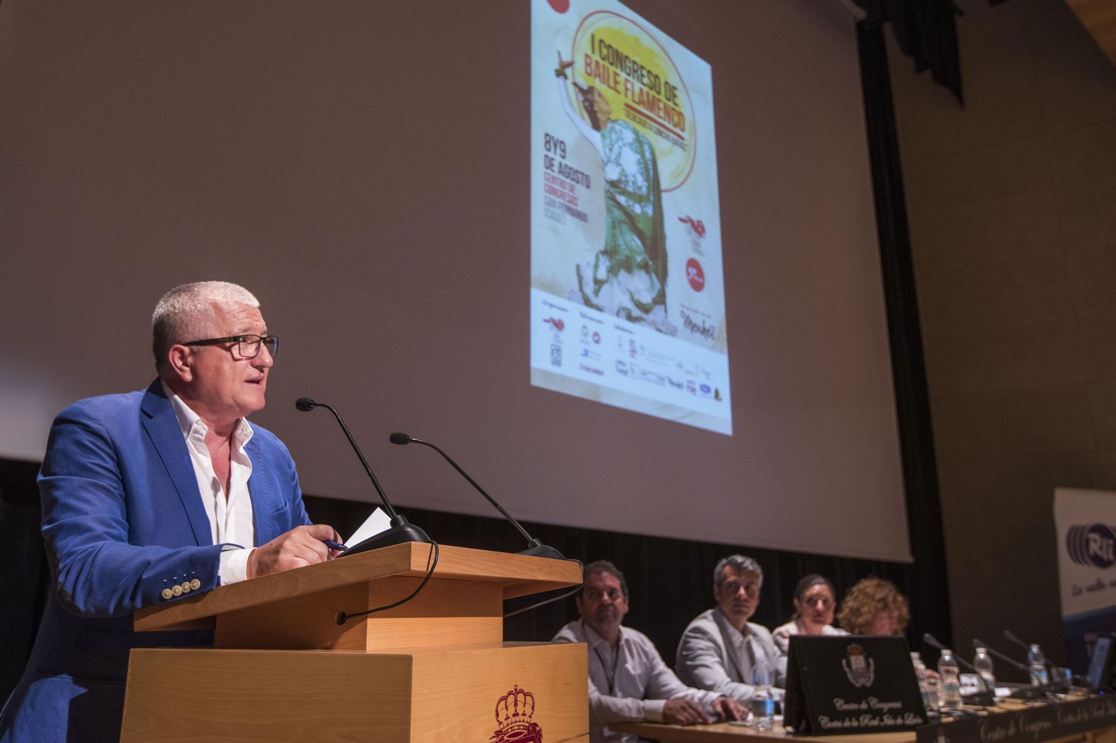 Manolo Casal, durante un acto celebrado en San Fernando en verano