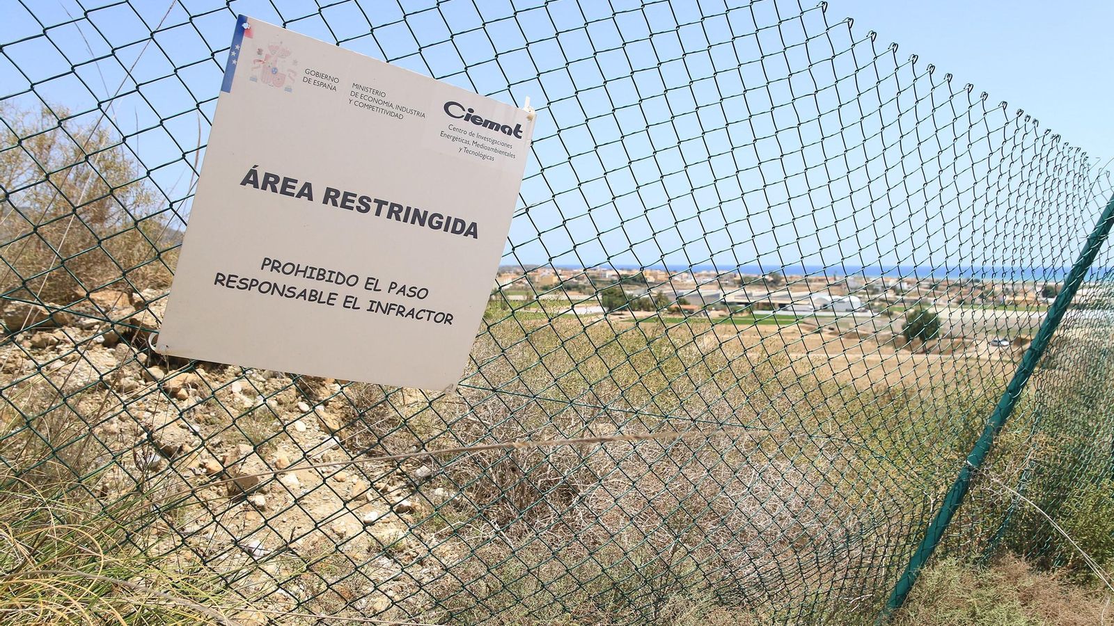 Área restringida en Palomares.