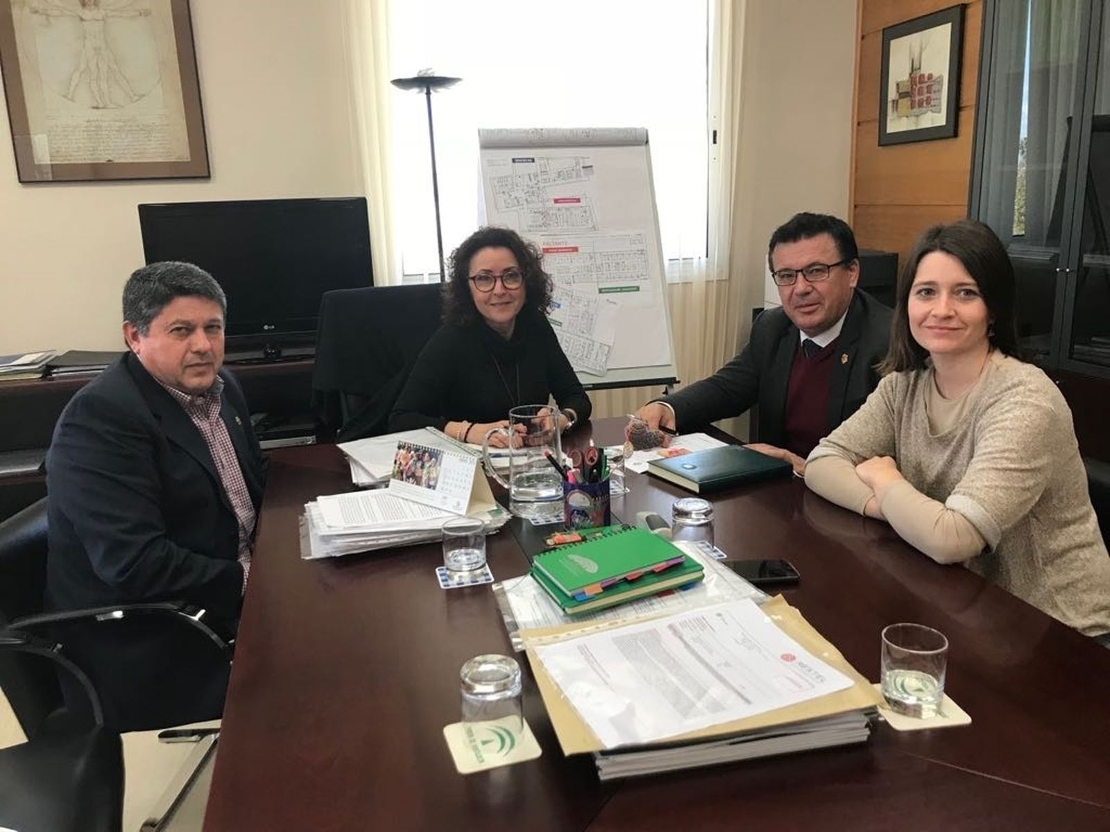 Nicomedes Rodríguez, Isabel Baena, Lope Ruiz y María del Carmen Pavón.