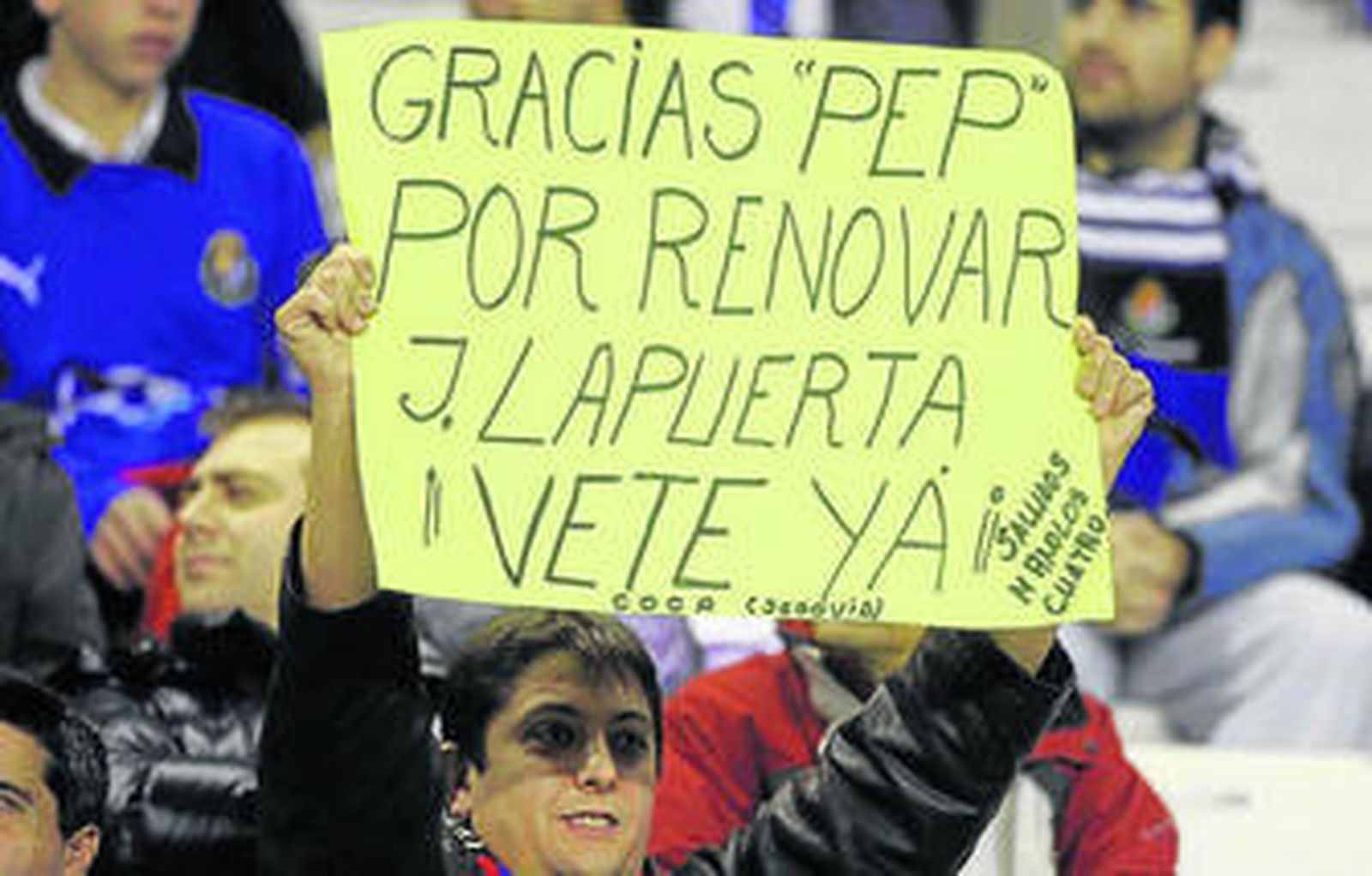 En Zorrilla no faltaron los ánimos para Guardiola y las críticas para Laporta.