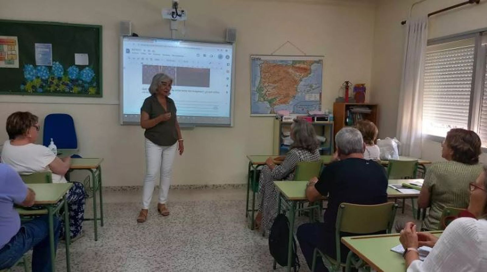 Una de las aulas del CEPER ‘Victoria Alba’.